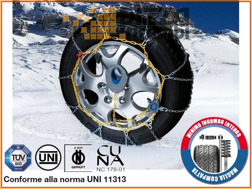 Cora CATENE DA NEVE CORA MX2 9mm RUOTA 14" 195/65-14 snow chain cadena FRP 