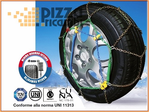 Cora CATENE DA NEVE CORA MX2 9mm RUOTA 15" 205/60-15 snow chain cadena FRP 